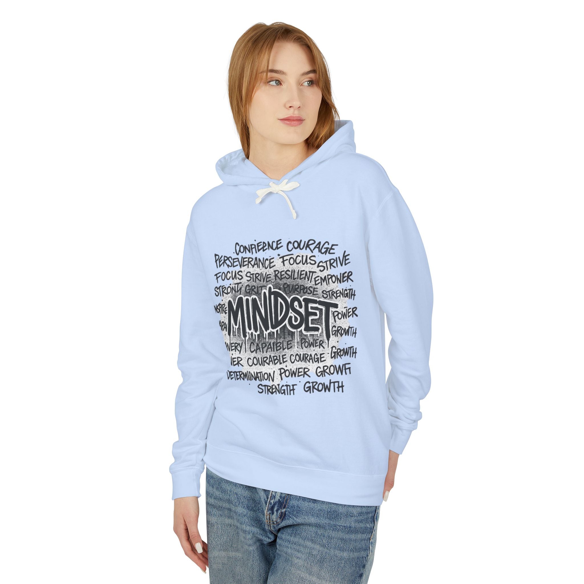 Mindset- Words Hoodie — Inspirational Typography Motivational Hoodie