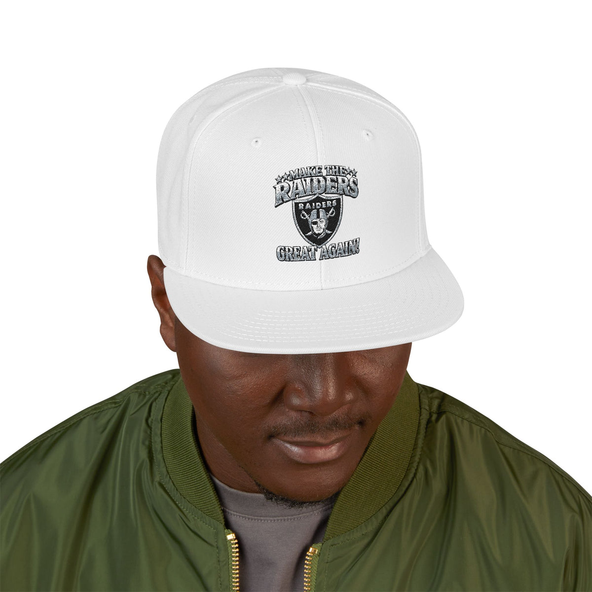 Hat — Bold Streetwear Cap with Rhinestone Accent