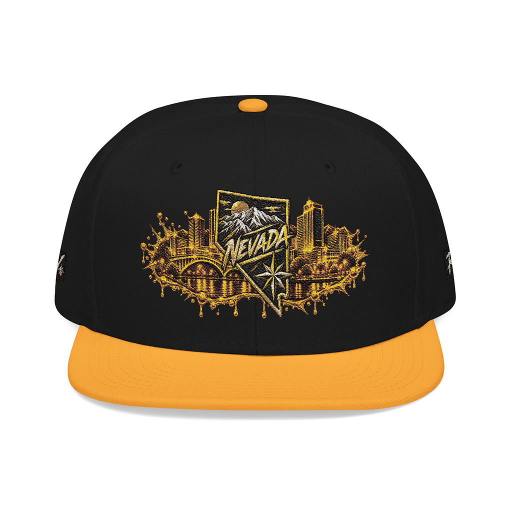 Hat-Embroidered City Gold Snapback Hat