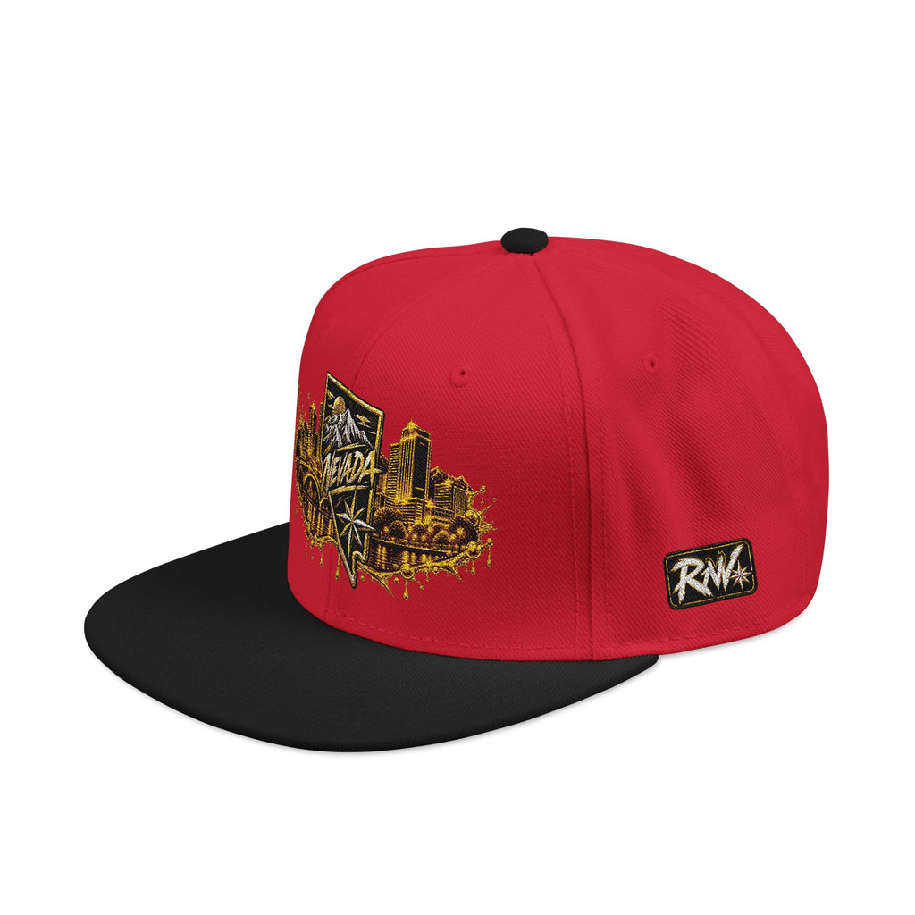 Hat-Embroidered City Gold Snapback Hat
