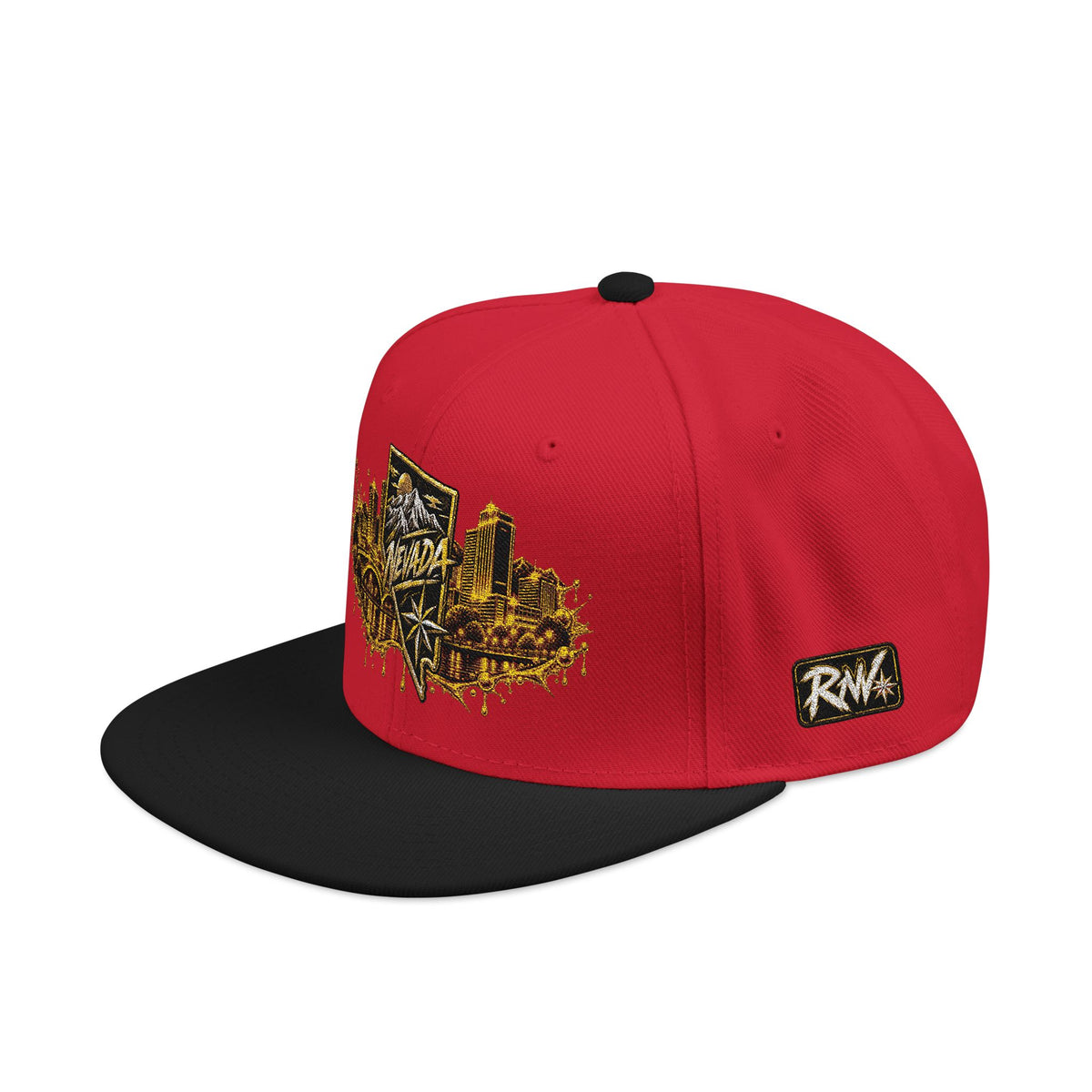 Hat-Embroidered City Gold Snapback Hat
