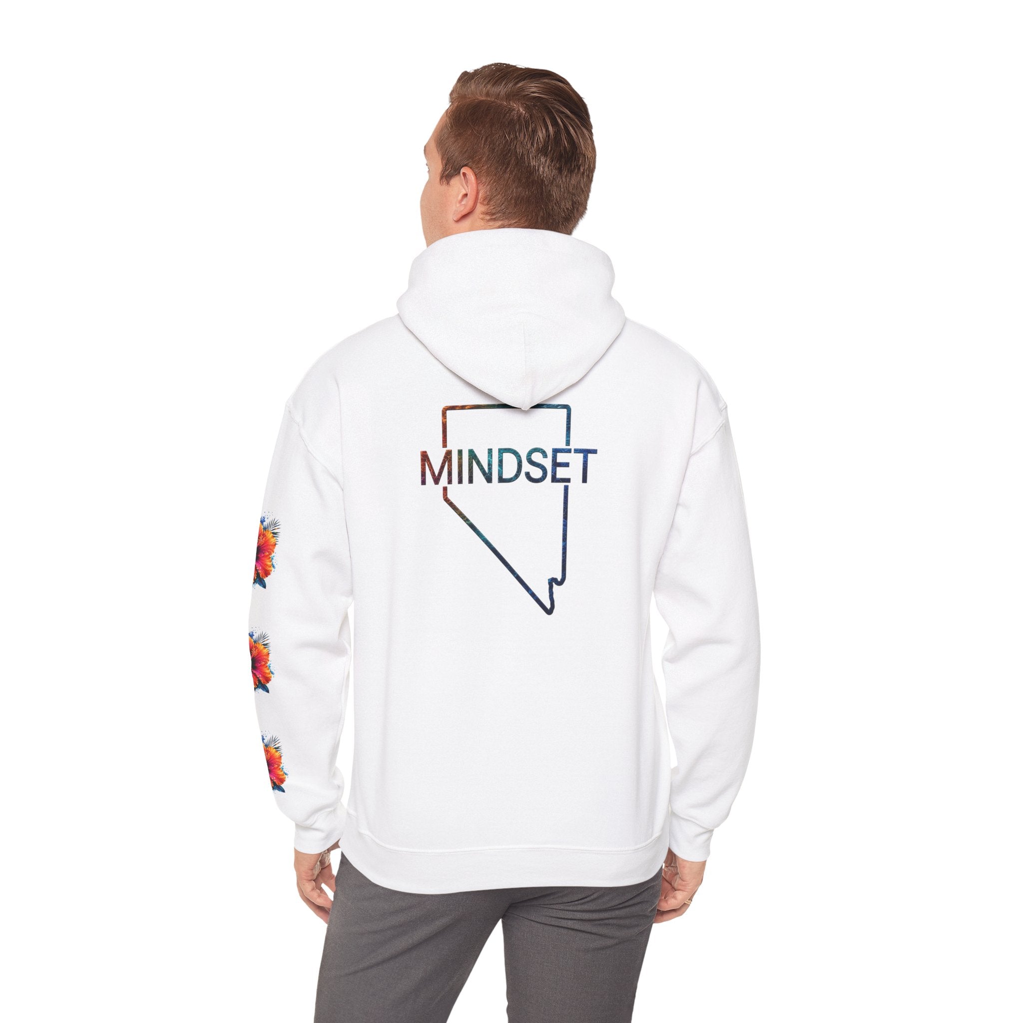 Tiff-Mindset Nevada Floral Hoodie — ‘Dream Believe’ Graphic Pullover