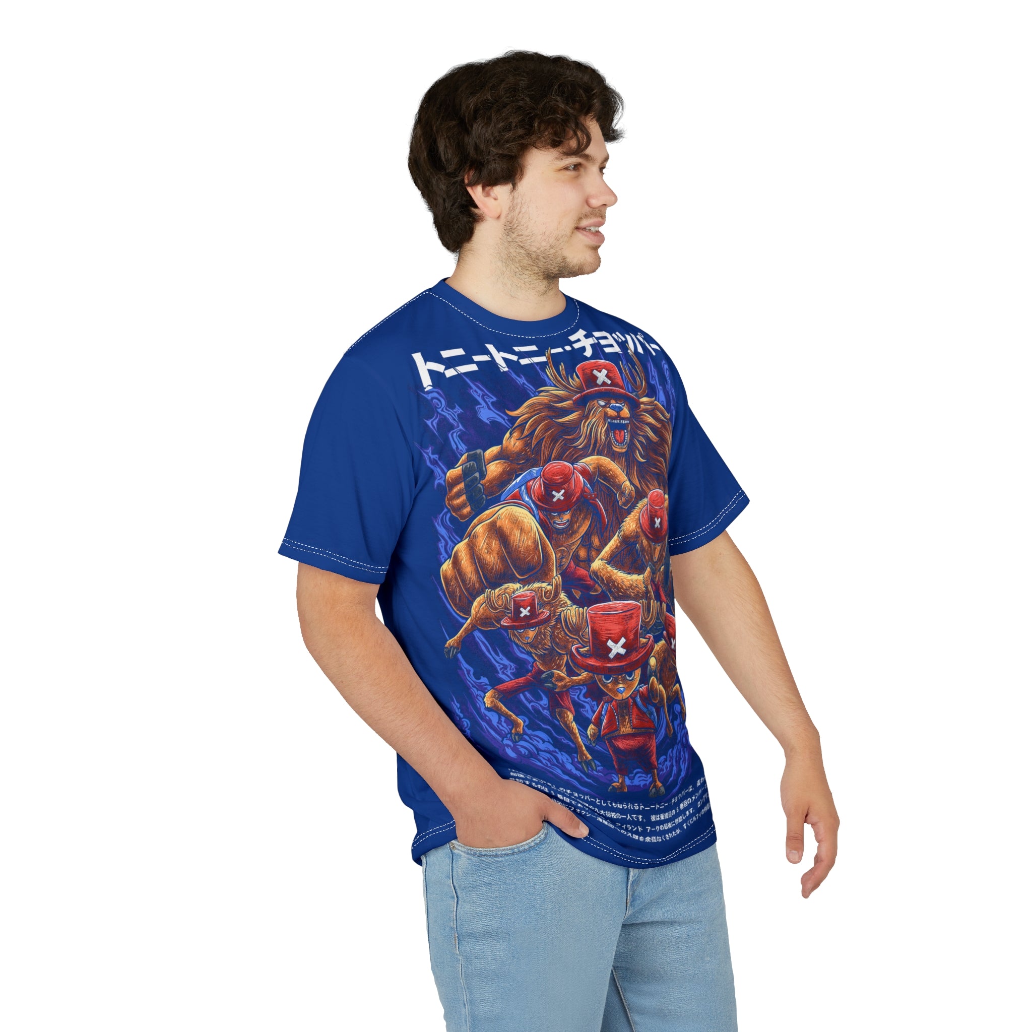 Anime- Graphic Tee — Anime Pirate Crew All-Over Print