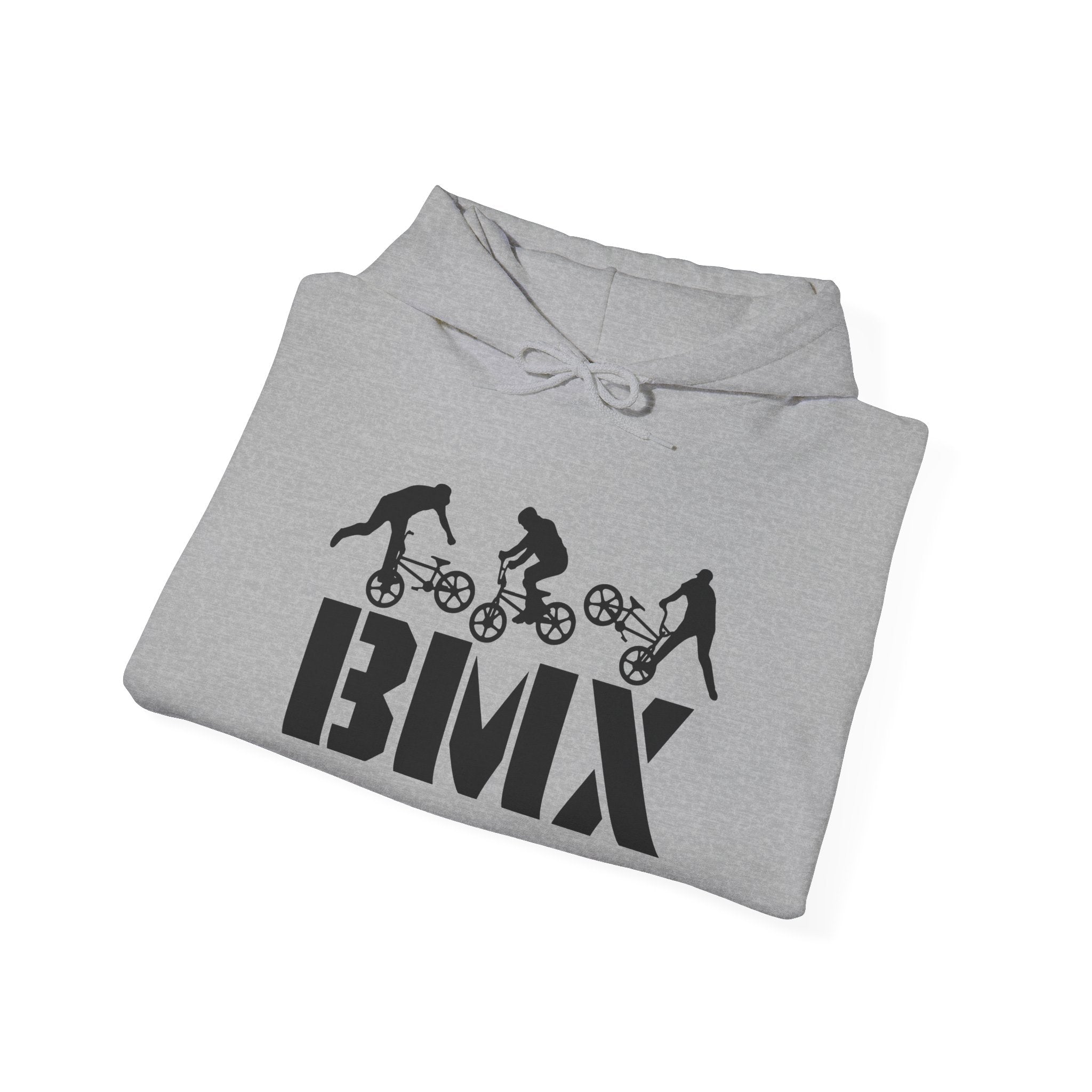 Rad-BMX Rider Hoodie — BMX Stunt Silhouettes Pullover for Riders & Fans