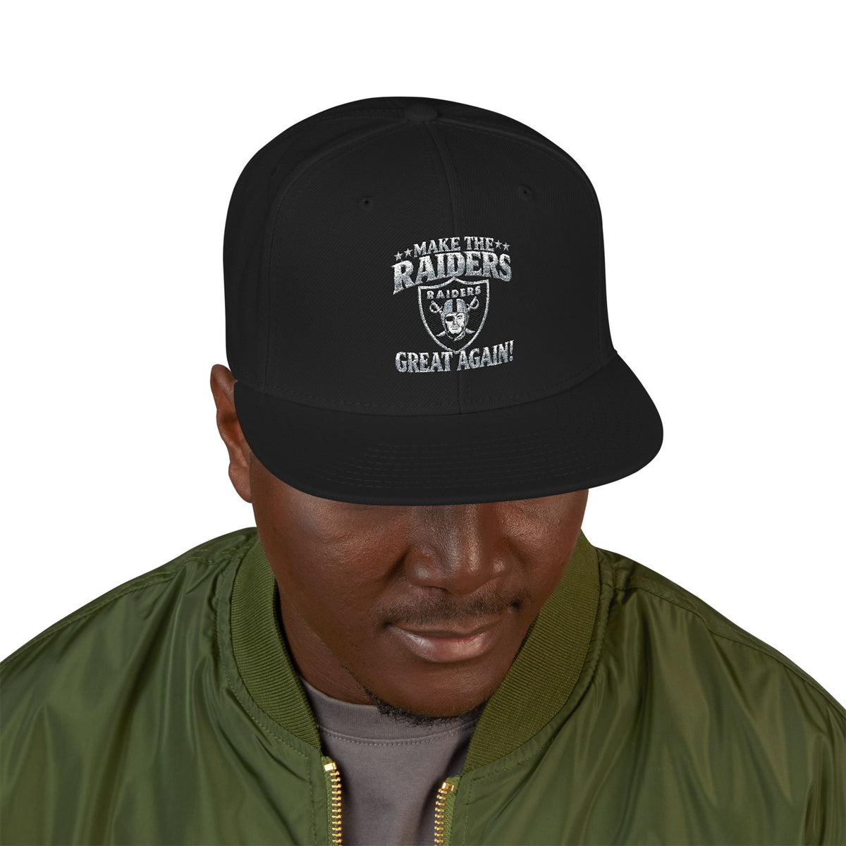 Hat — Bold Streetwear Cap with Rhinestone Accent