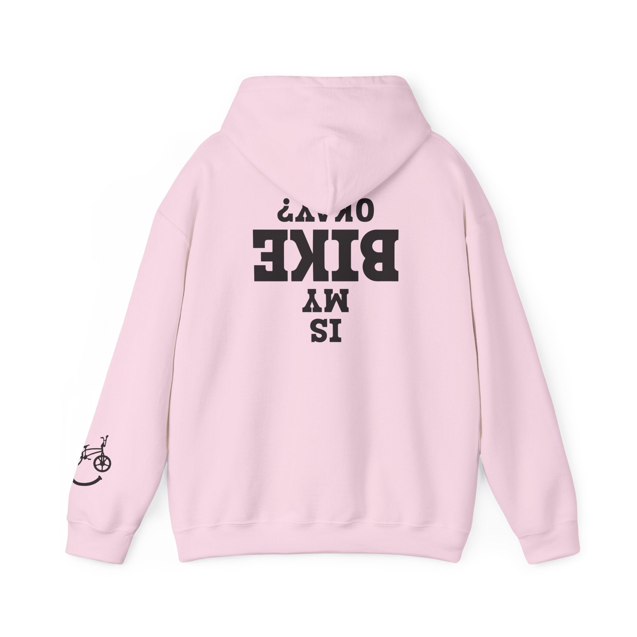 Rad-Biker American Flag Hoodie — 'Is My Bike Okay?' Graphic Hooded Sweatshirt