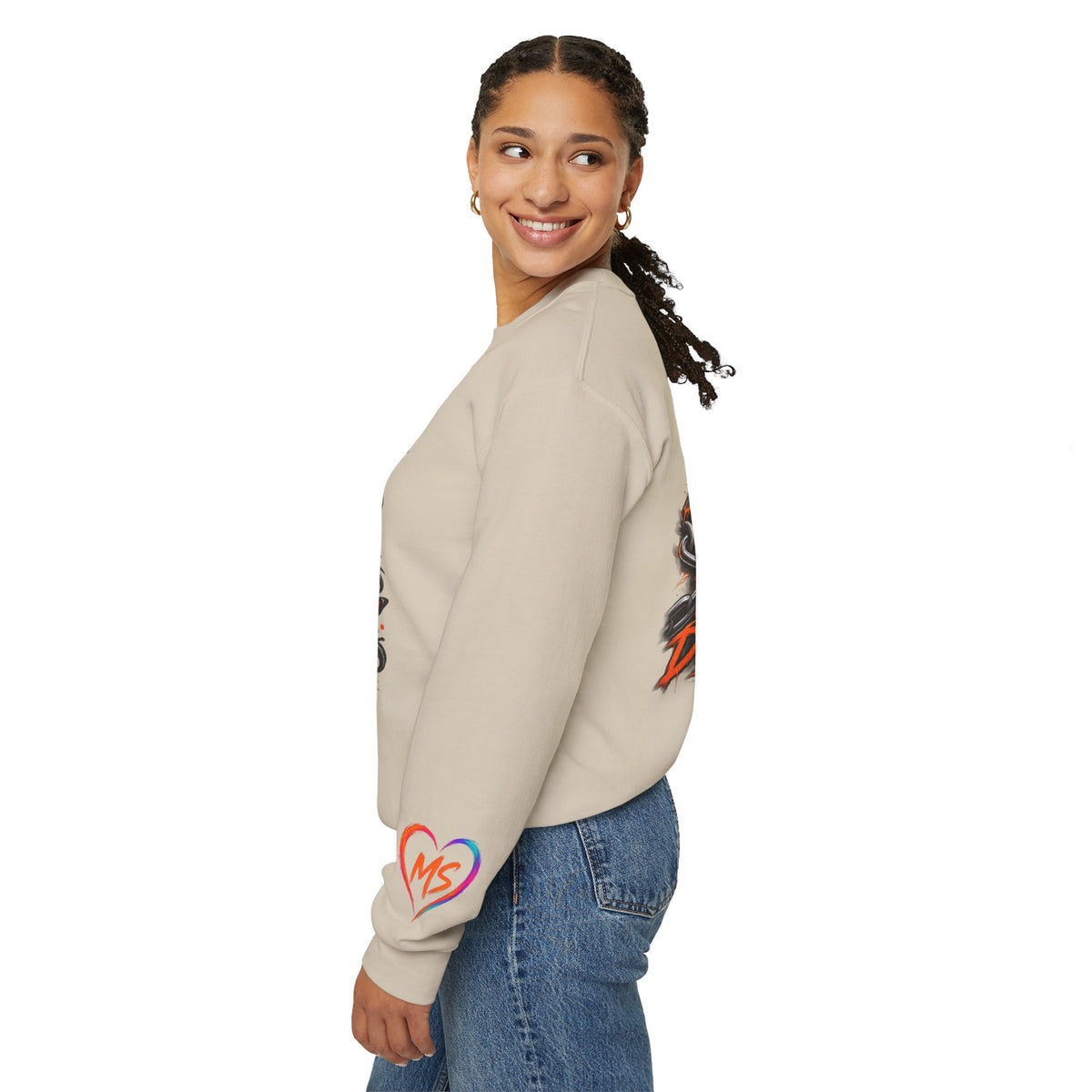 MS- Awareness Skull Crewneck Sweatshirt — "My Lesions Don’t Define Me"
