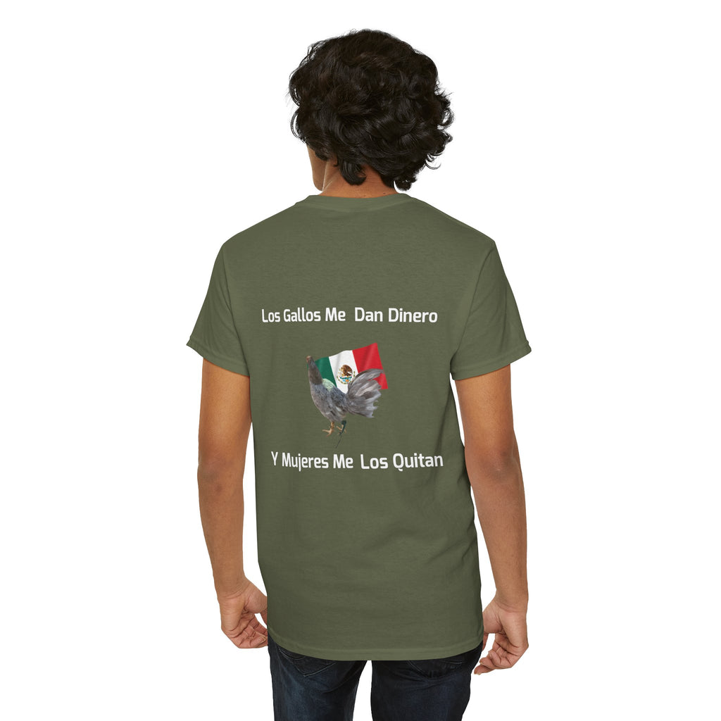 Henny-Gamefowl Tee — "Dro's Henny's Gamefarm" Mexican Flag Rooster Shirt