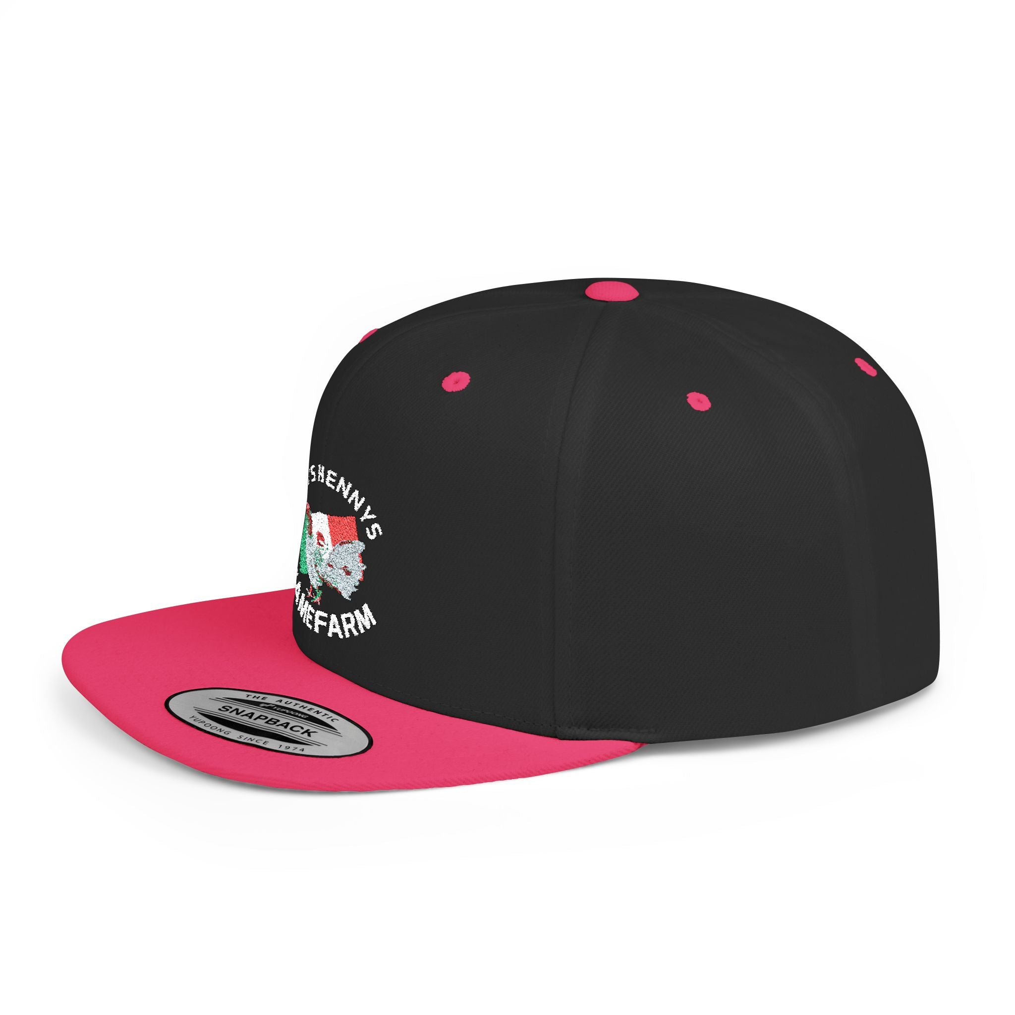 Henny- Flat Bill Snapback Hat — Dro's Henny's Gamefarm Logo Cap