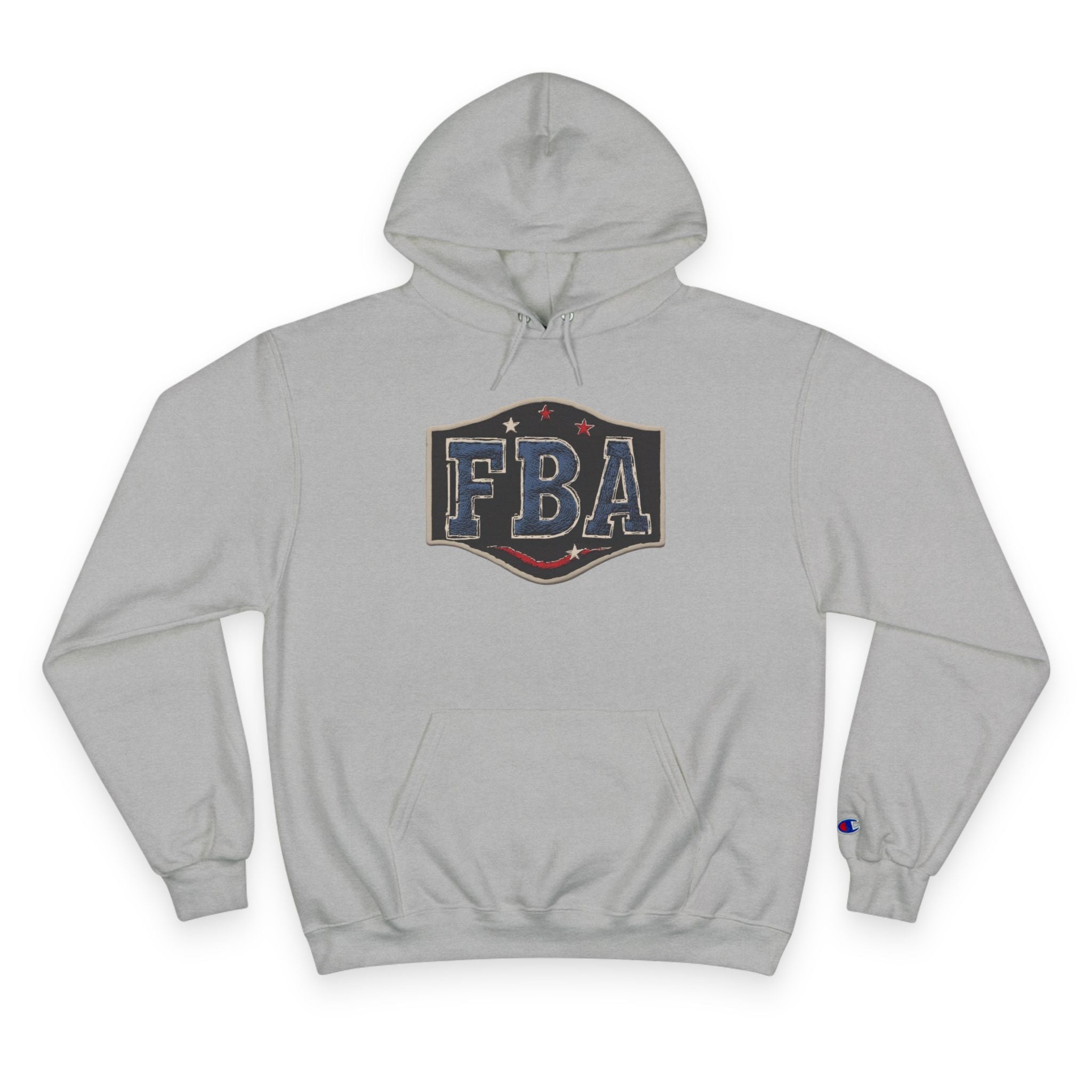 FBA- Graphic Hoodie – Vintage Shield Logo & Back Photo Print