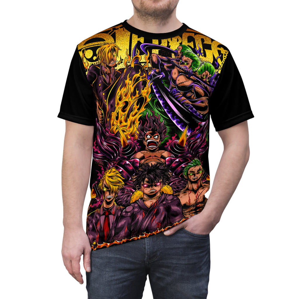Anime- Pirate Crew All-Over Print Tee — Bold All-Over Graphic Shirt