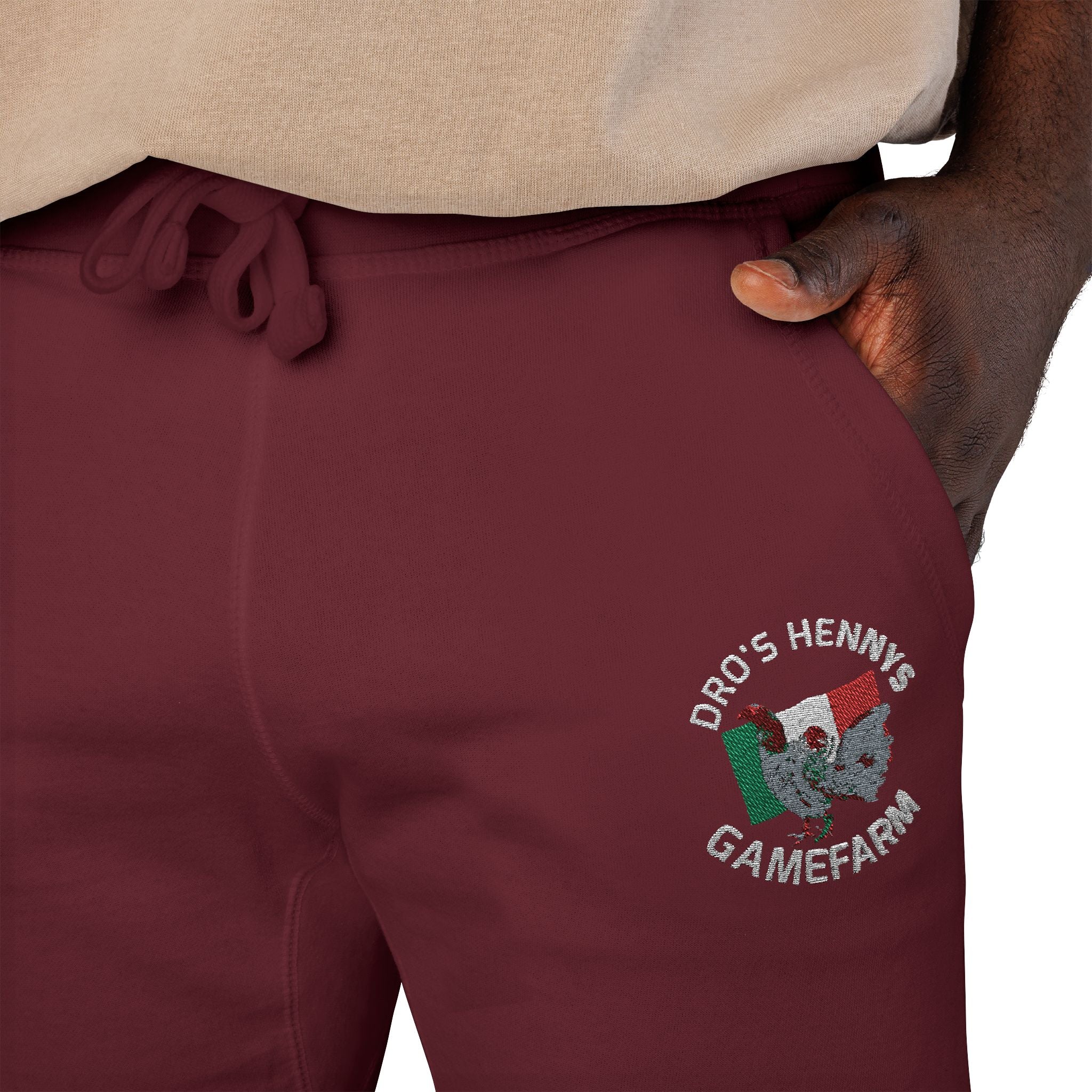 Henny- Embroidered Floral Heart Sweatpants — Cozy Fleece Joggers with 'Love' Detail
