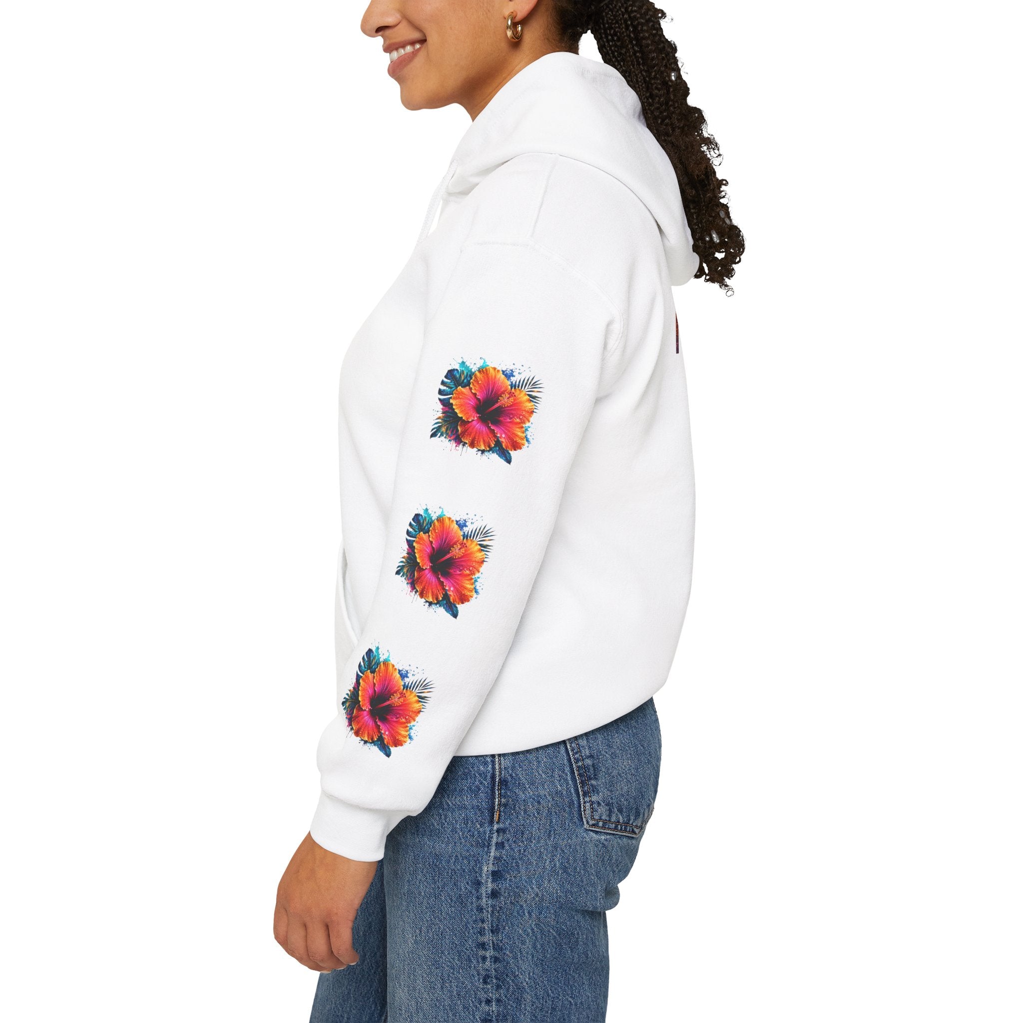 Tiff-Mindset Nevada Floral Hoodie — ‘Dream Believe’ Graphic Pullover
