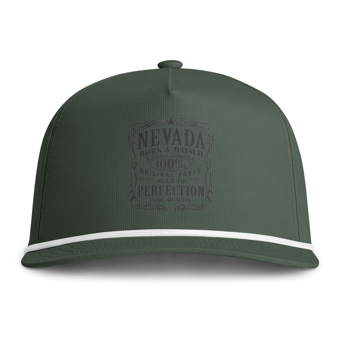 Hat—Nevada Vintage Badge Rope Cap — Sunwashed Trucker Hat