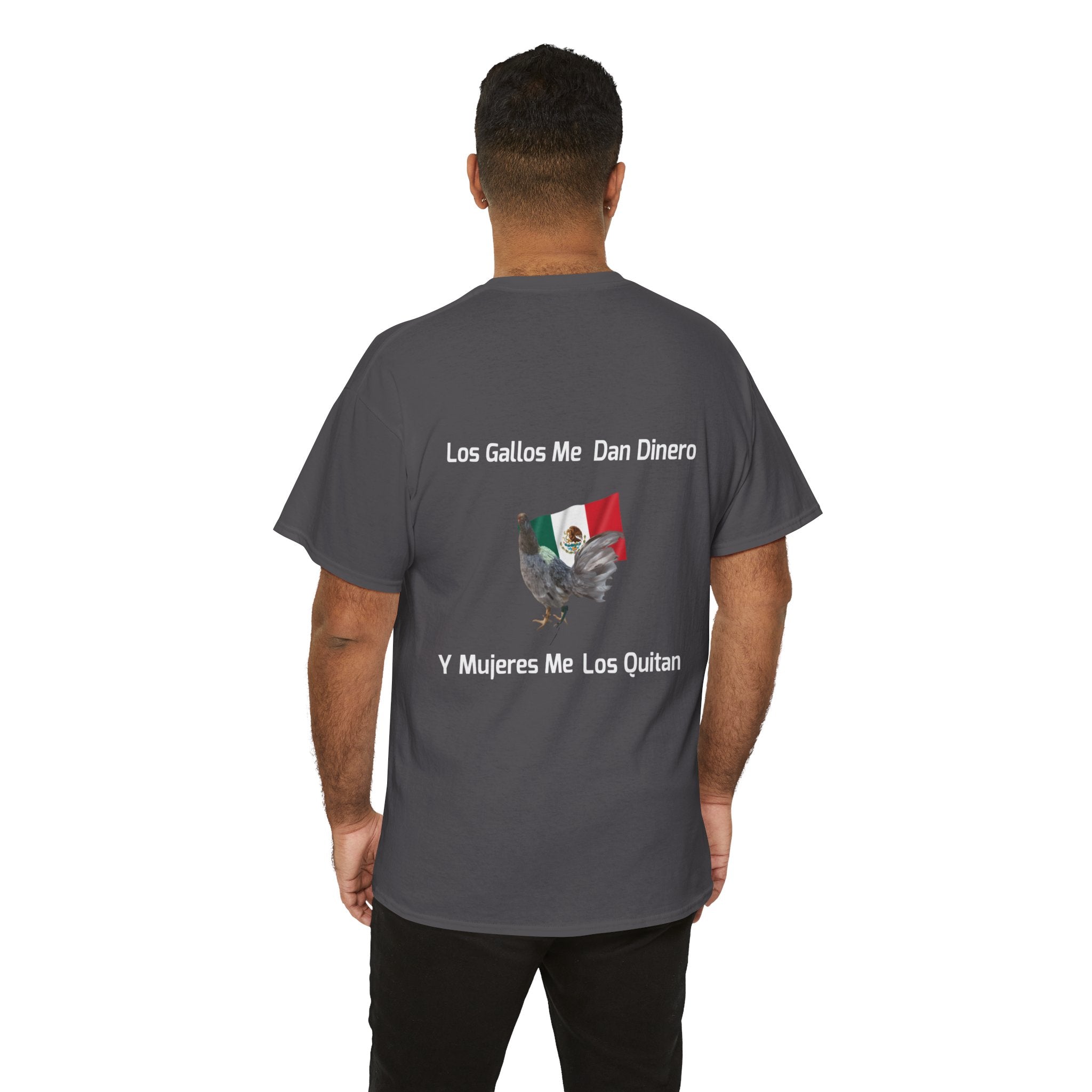 Henny-Gamefowl Tee — "Dro's Henny's Gamefarm" Mexican Flag Rooster Shirt