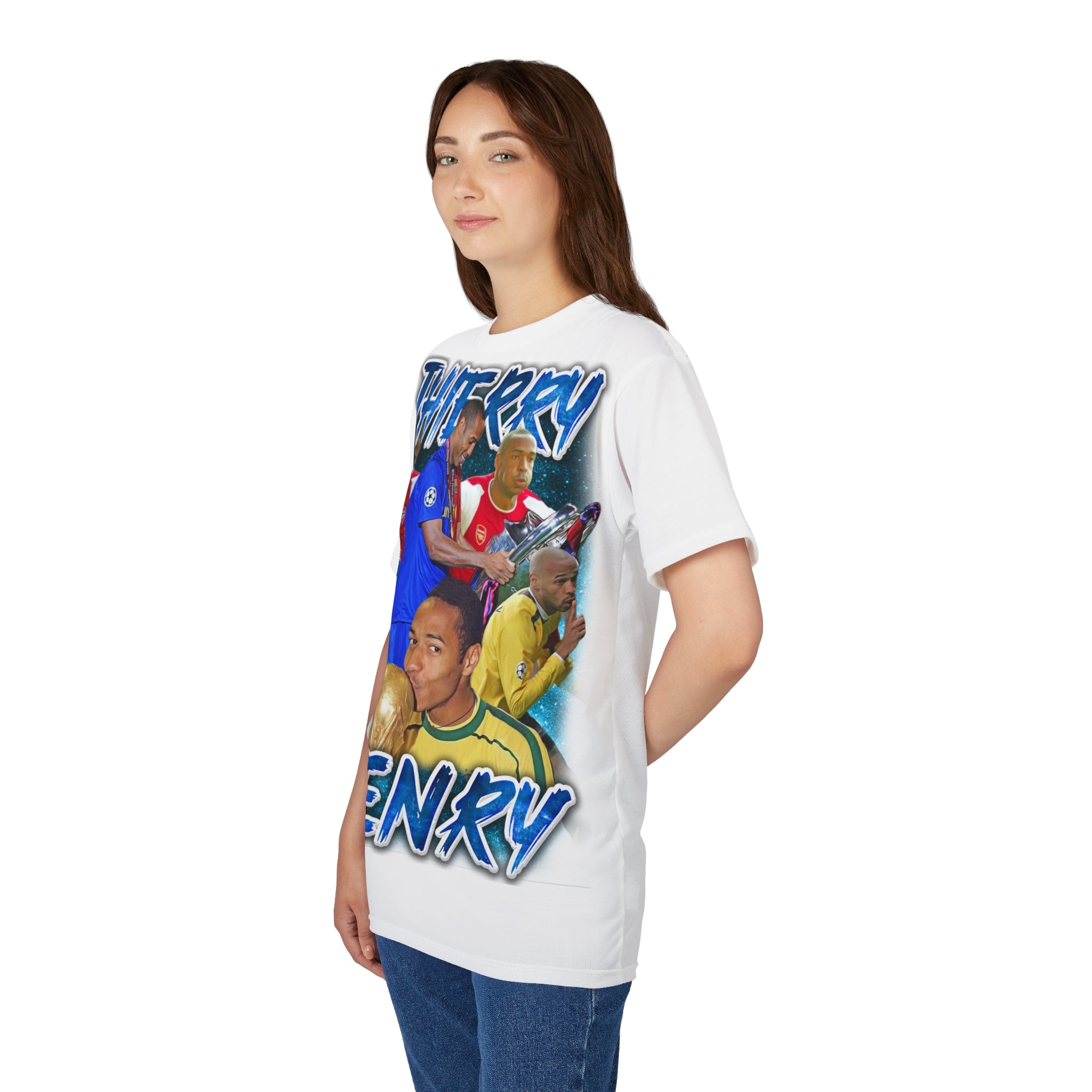 Team-T-Shirt — Thierry Henry Collage Soccer Tribute Tee