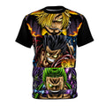 Anime -Straw Hat Trio Graphic Tee — Bold Pirate Crew All-Over Print