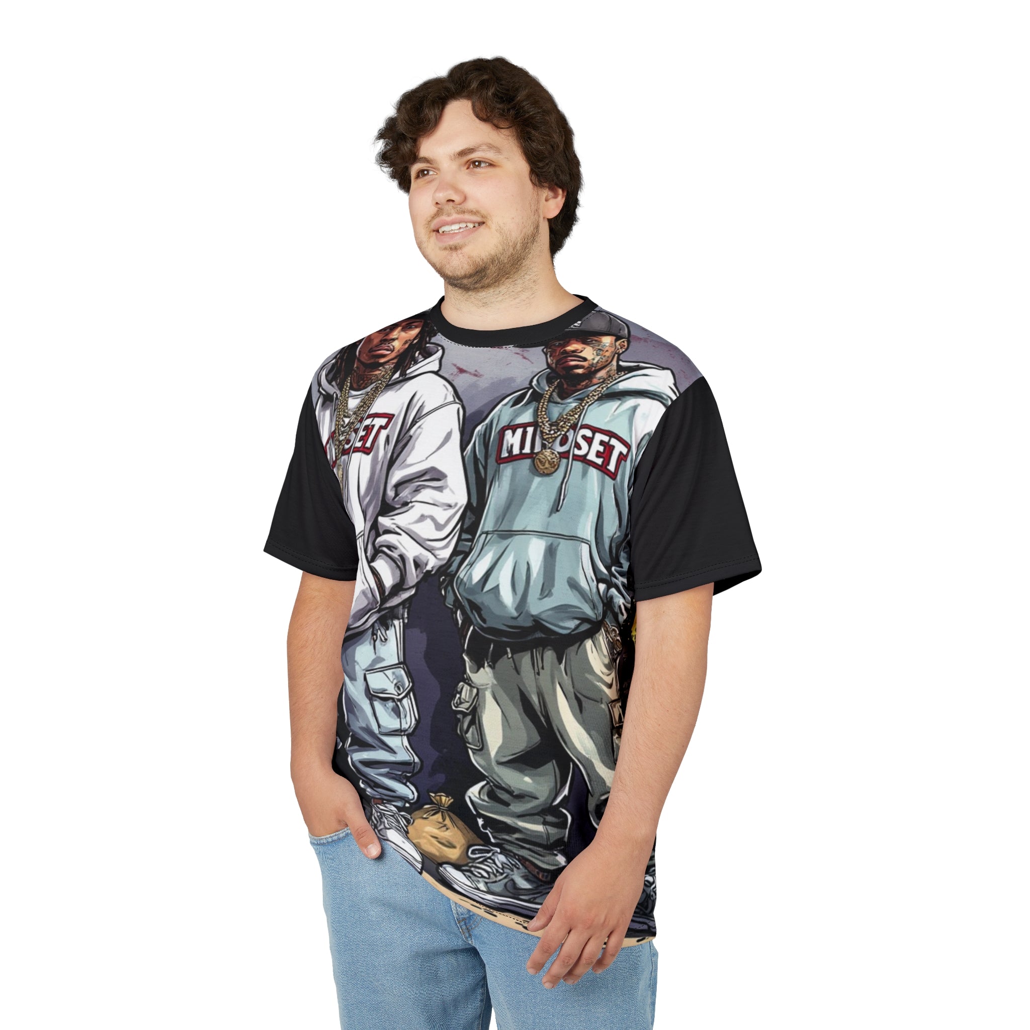Mindset-Hip Hop Duo Graphic Tee — 'Mindset' Streetwear AOP Shirt