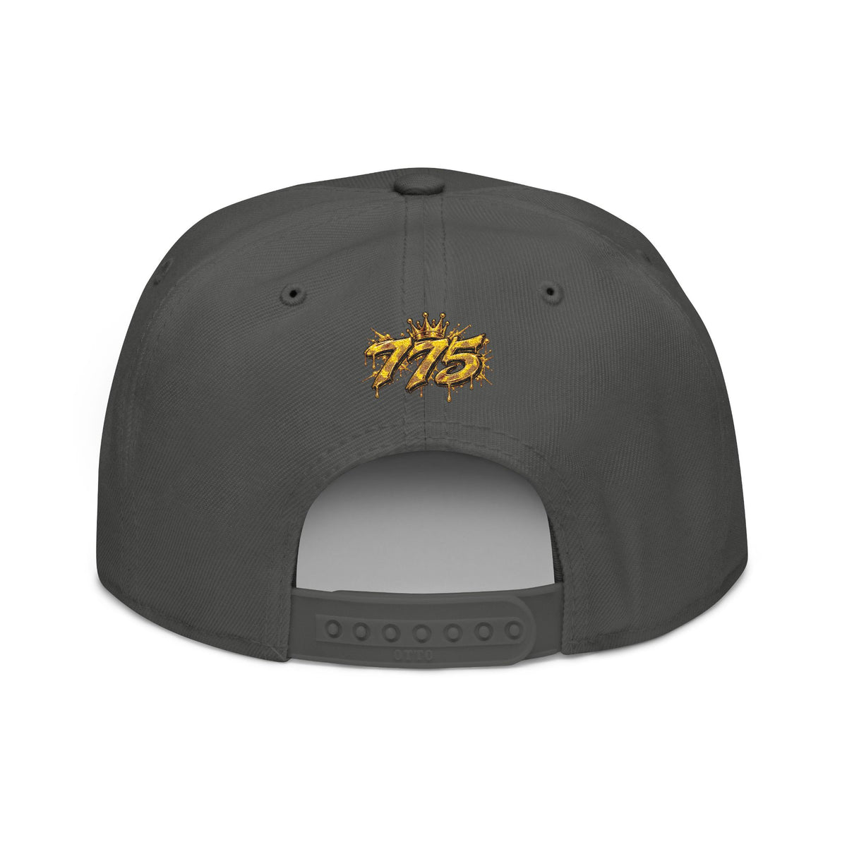 Hat-Embroidered Gold Graffiti Snapback Hat