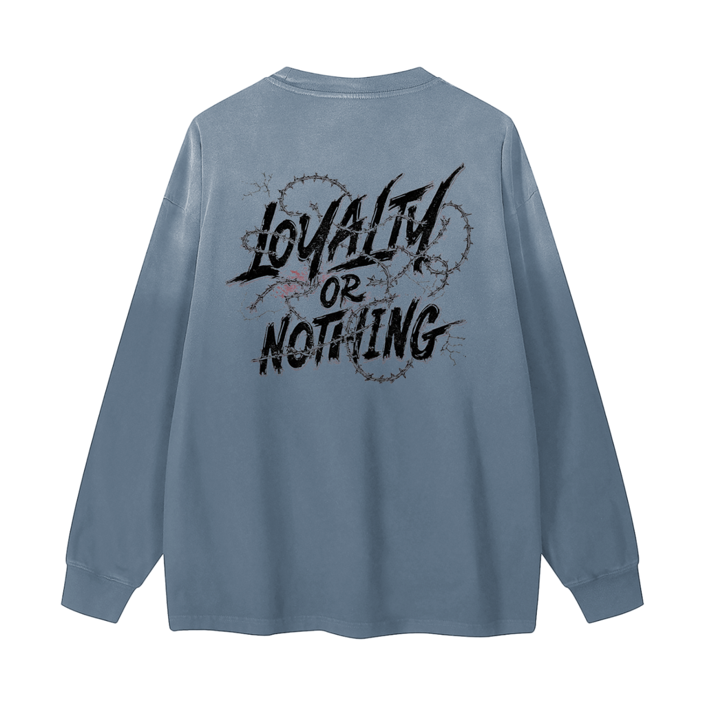 Gradient Washed Long Sleeve T-Shirt