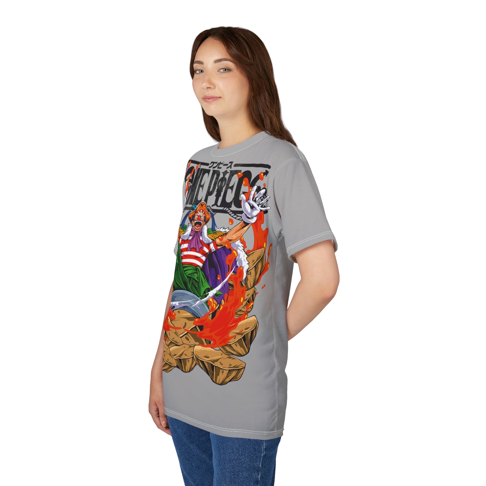 Anime- Buggy the Clown Graphic Tee — Anime Pirate Captain All-Over Print