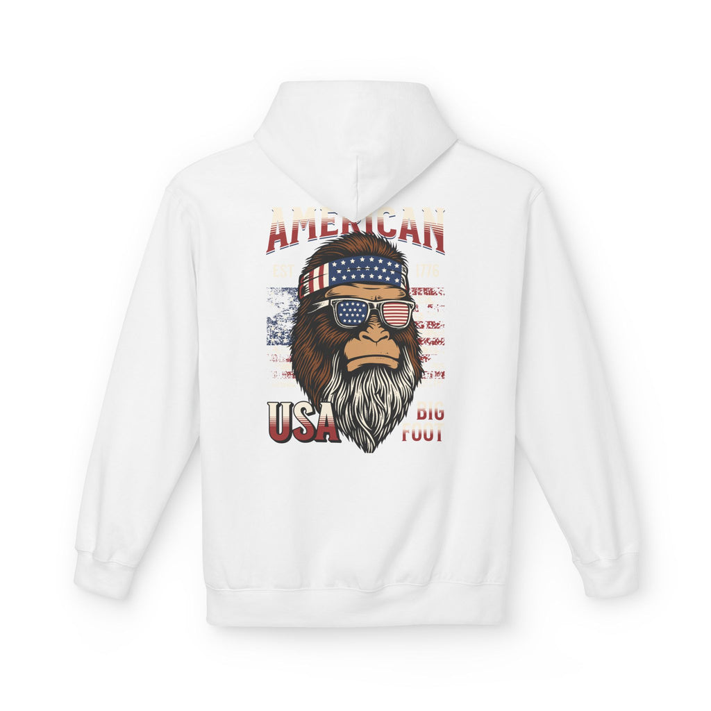 Ant-Hoodie - "God Bless America" Patriotic Ape Graphic USA Hoodie