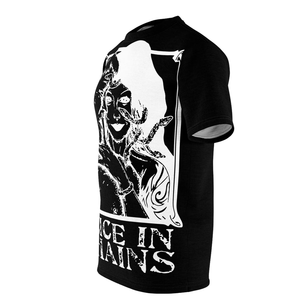 Metal- Alice in Chains Grunge Band T-Shirt – Black All-Over Print Tee