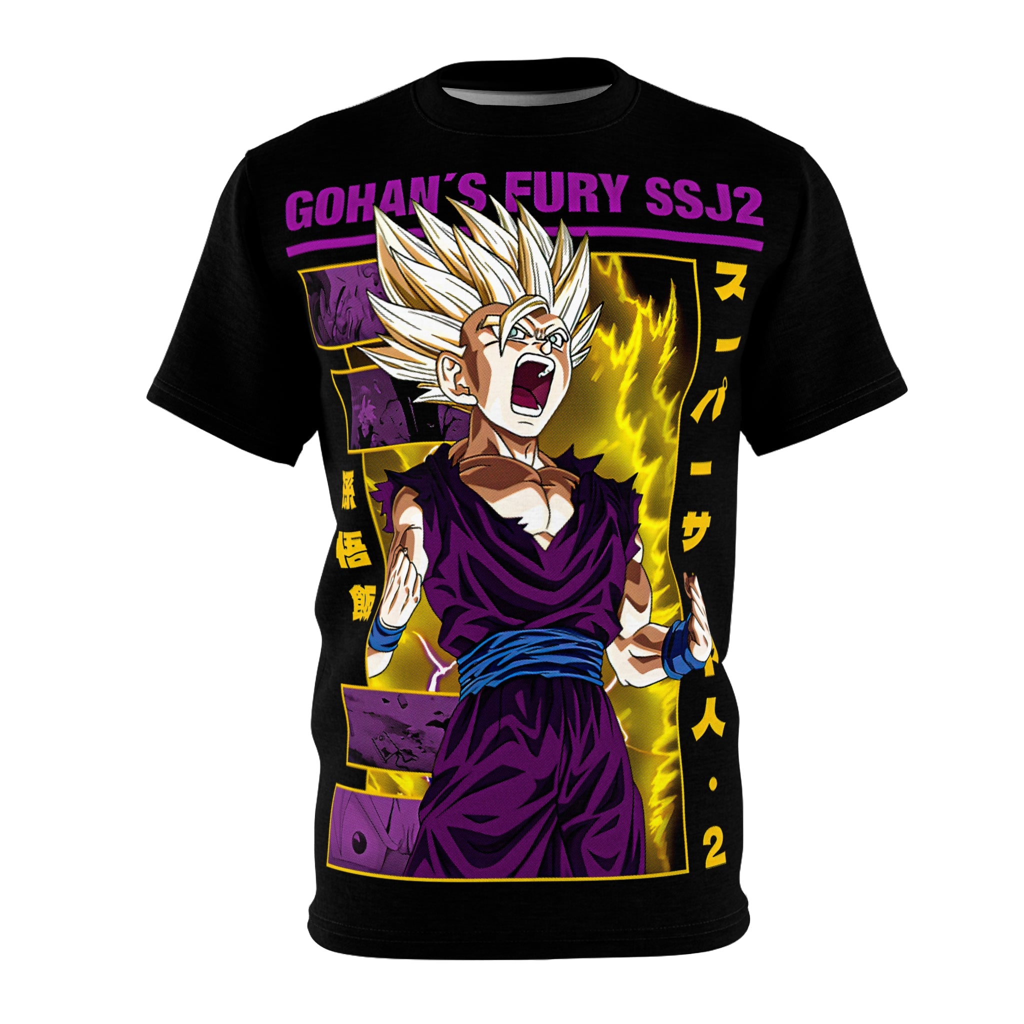 Dragon-Gohan's Fury SSJ2 Tee — Anime Super Saiyan Graphic Shirt