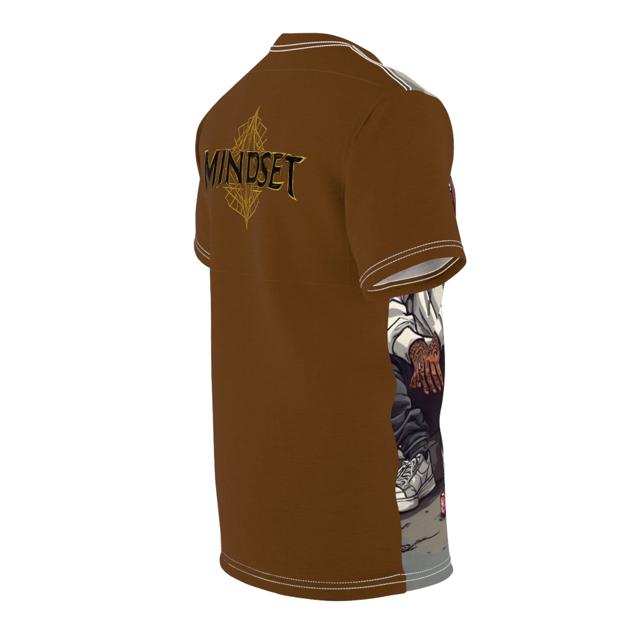 Mindset-Hip Hop Duo Graphic Tee — Streetwear Rap Artists Illustration All-Over Print