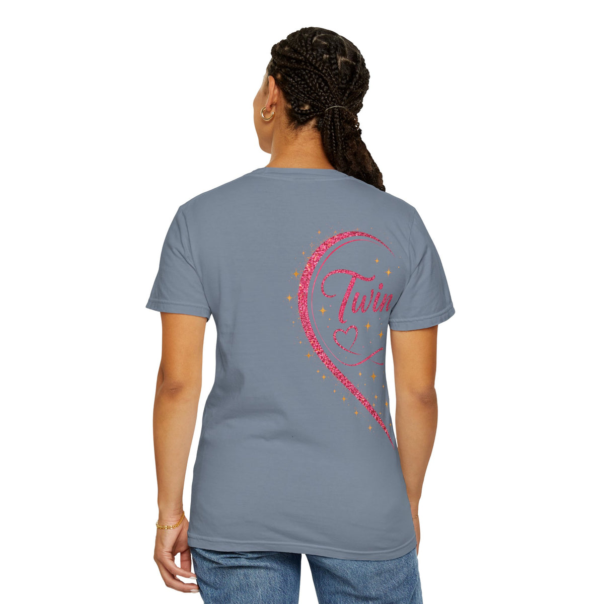 Tiff-Twin Sisters T-Shirt – “Two Hearts One Unbreakable Bond” Graphic Tee