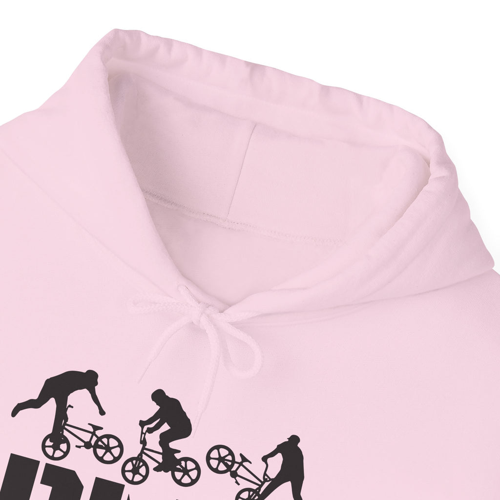 Rad-BMX Rider Hoodie — BMX Stunt Silhouettes Pullover for Riders & Fans