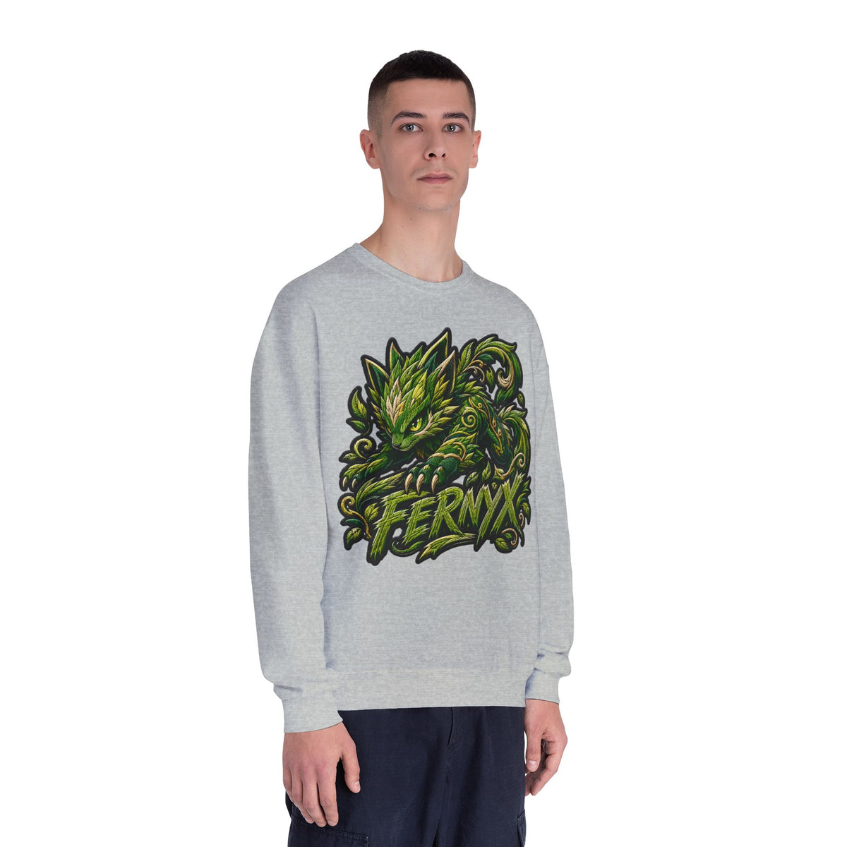 Shadow- "FERNYX" Green Graffiti Crewneck
