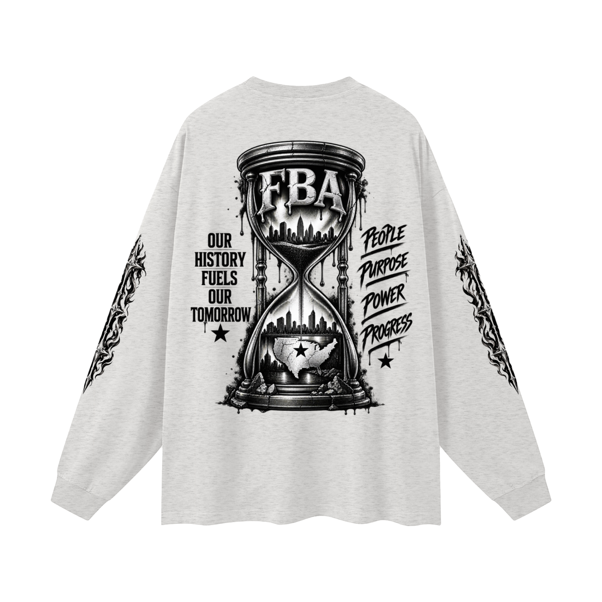 FBA-Oversized Unisex Long Sleeve T-Shirt