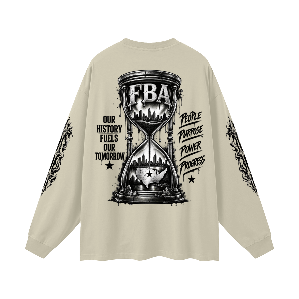 FBA-Oversized Unisex Long Sleeve T-Shirt