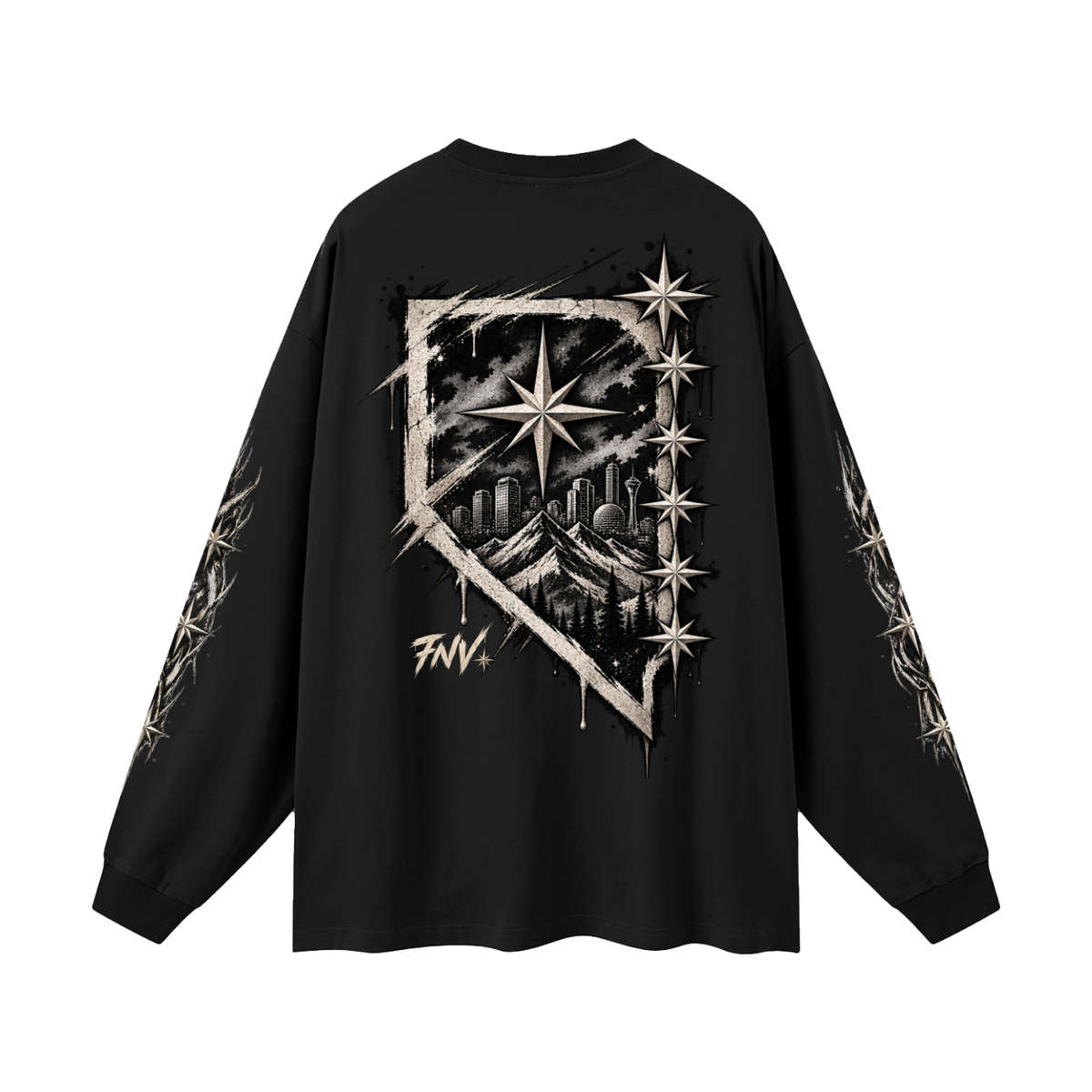 7NV-Oversized Unisex Long Sleeve T-Shirt
