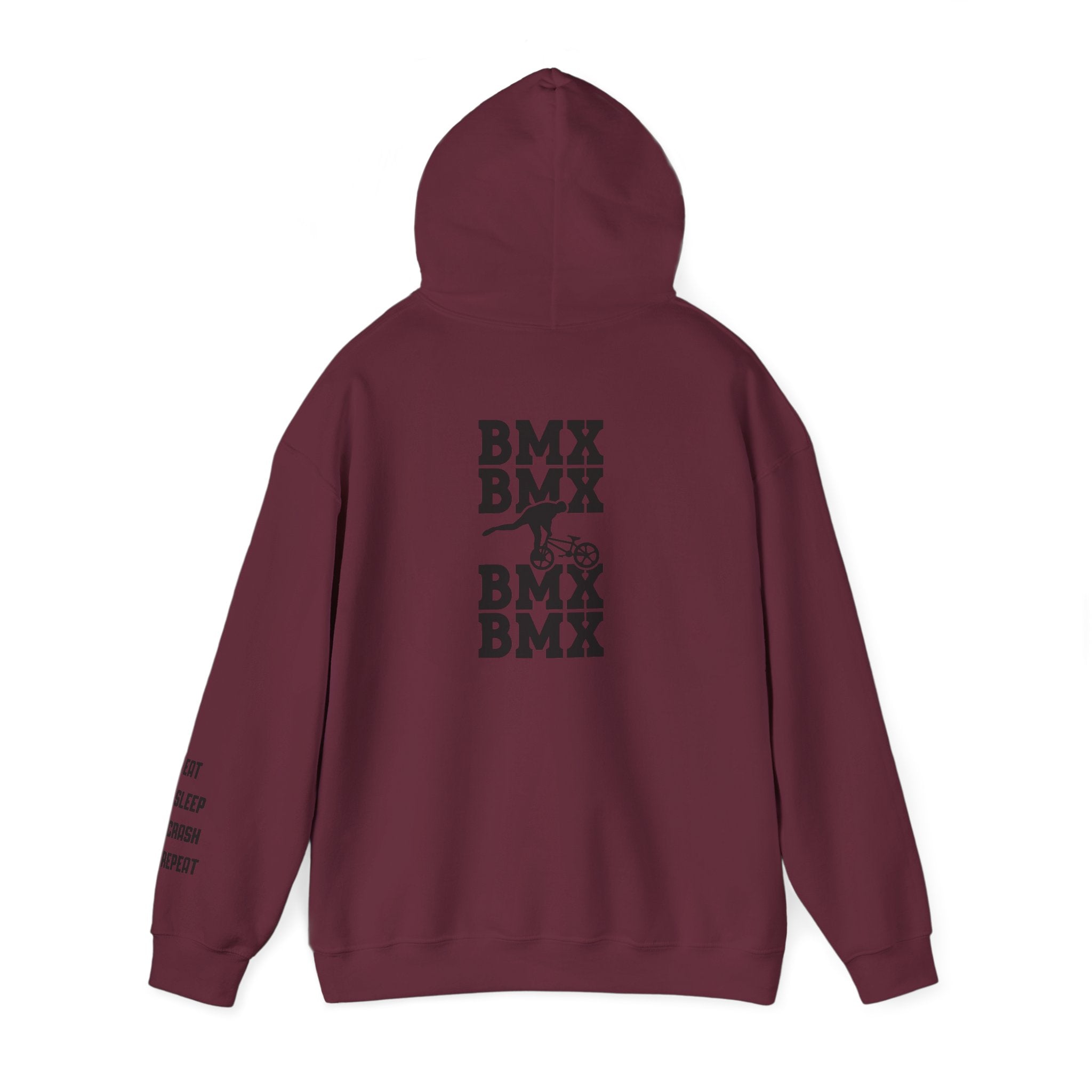 Rad-BMX Rider Hoodie — BMX Stunt Silhouettes Pullover for Riders & Fans