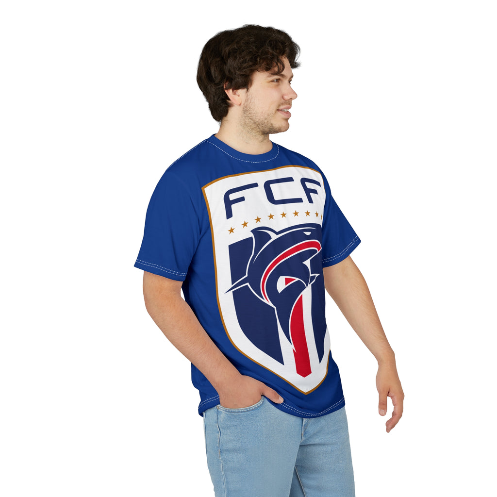 Team-FCF Shield T-Shirt — All-Over Print Team Crest Tee