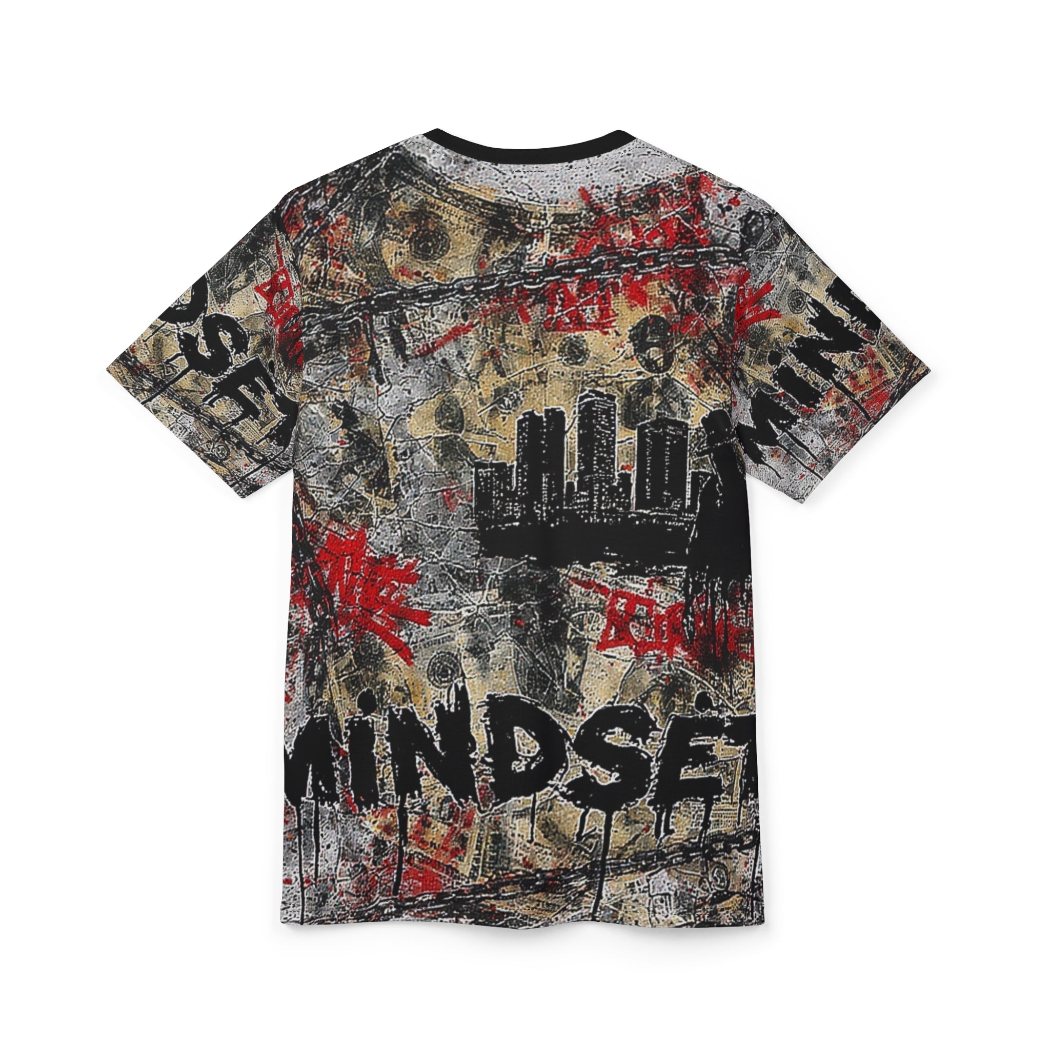 Mindset- Urban Graffiti Mindset Tee — All-Over Print Streetwear