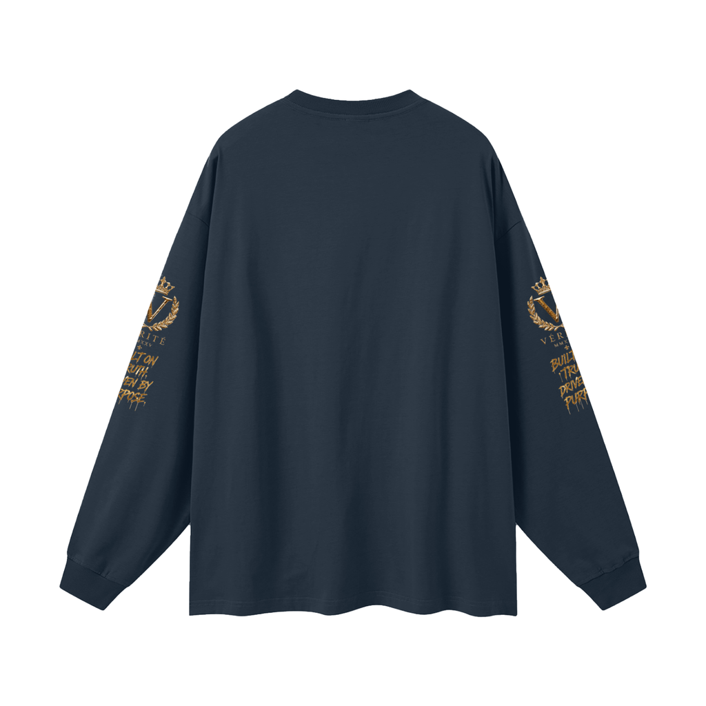 7NV-VERITE-Oversized Unisex Long Sleeve T-Shirt