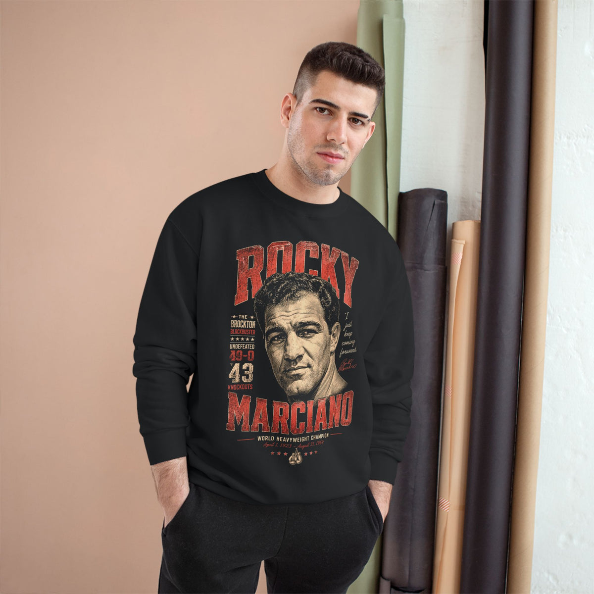 Retro Champion Tribute- Boxing Sweatshirt - Retro