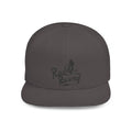 Rad-Flat Bill Snapback Hat — Retro 'Racer Racing' Embroidered Logo Cap