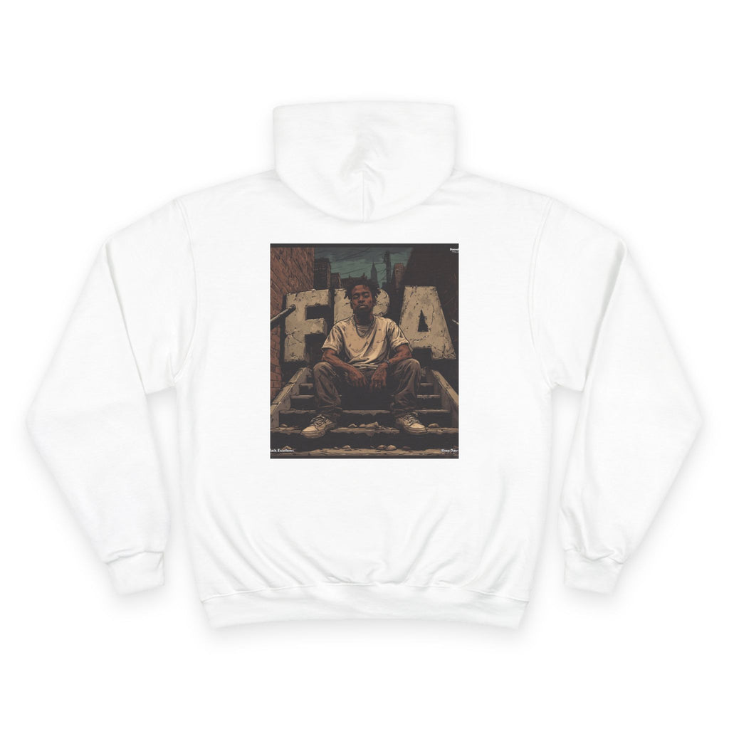FBA- Graphic Hoodie – Vintage Shield Logo & Back Photo Print