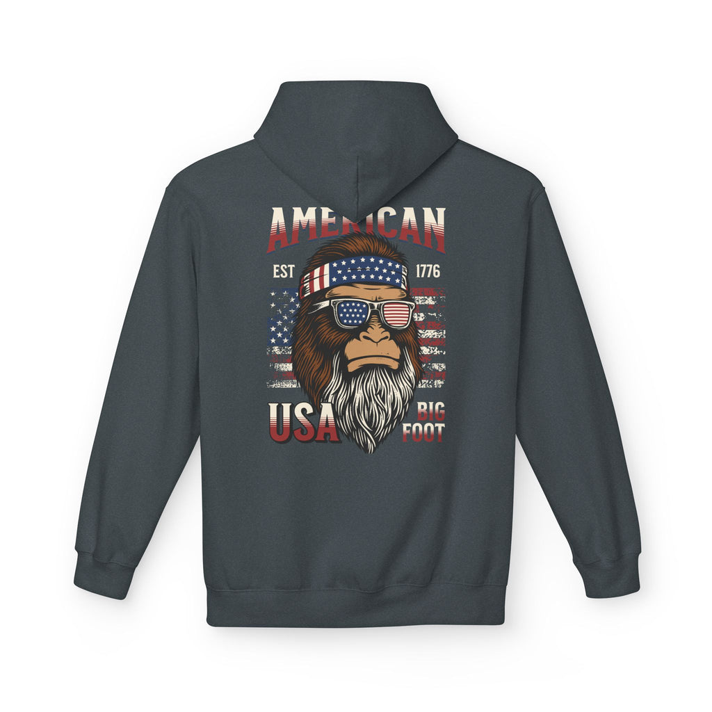 Ant-Hoodie - "God Bless America" Patriotic Ape Graphic USA Hoodie