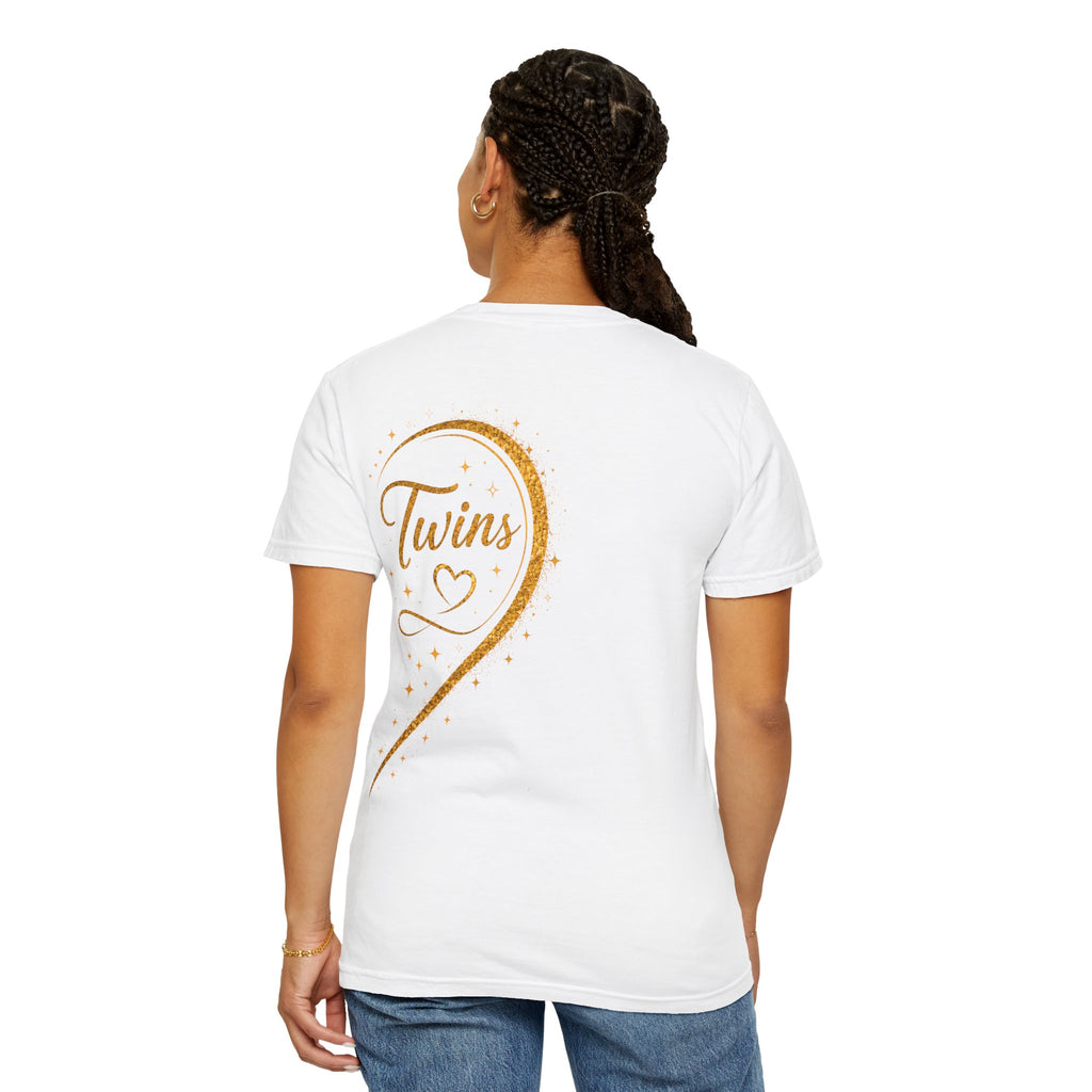 Tiff-Twins Forever T-Shirt — “Two Hearts, One Unbreakable Bond” Sister Twin Tee