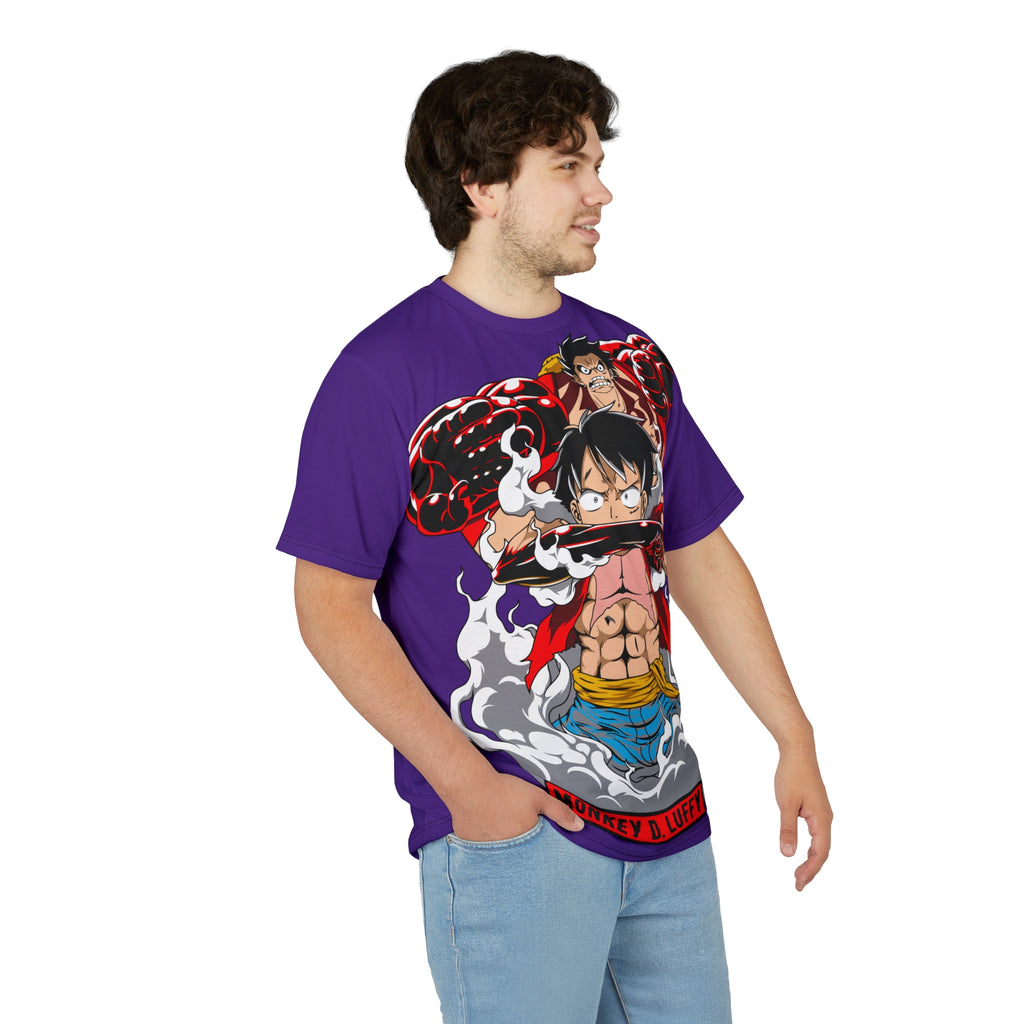 Anime -Graphic Tee — Monkey D. Luffy Full-Print Pirate Crew Shirt