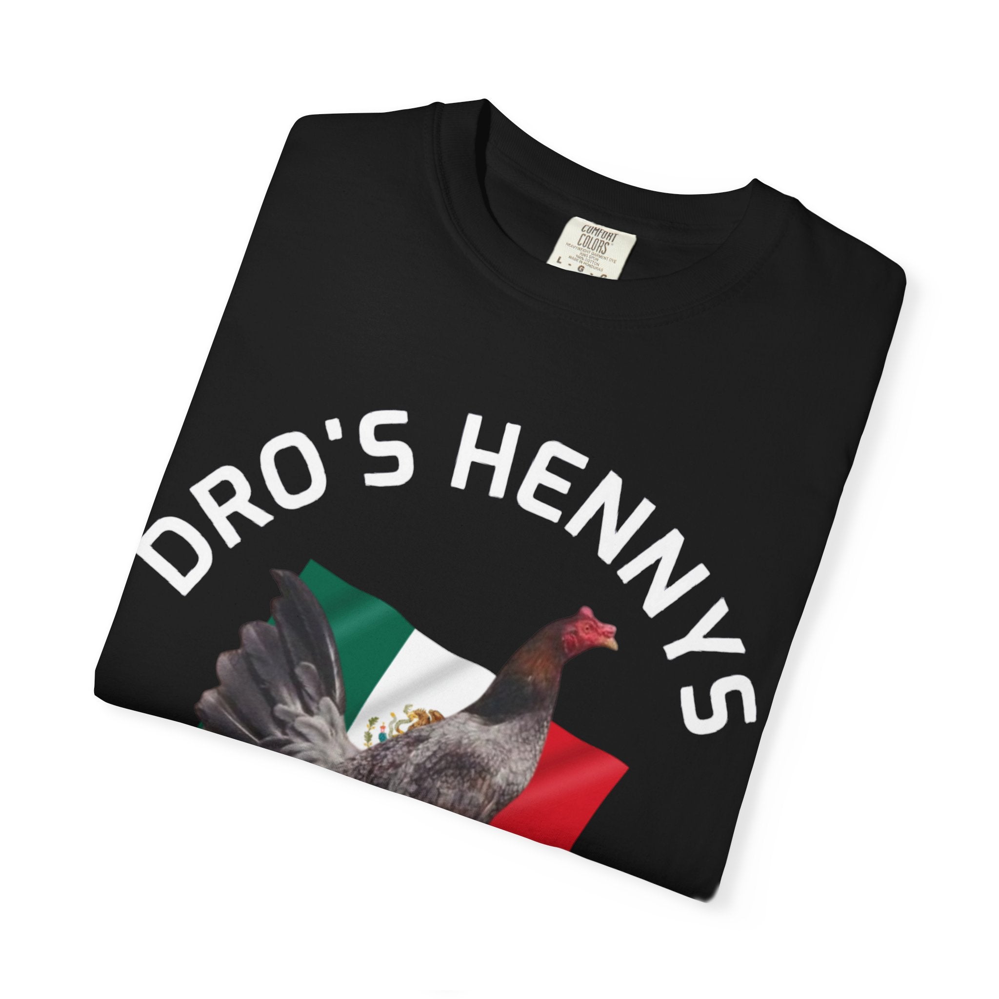 Henny- Gamefarm Rooster T-Shirt — "Dro's Henny's Gamefarm" Poultry Farm Tee