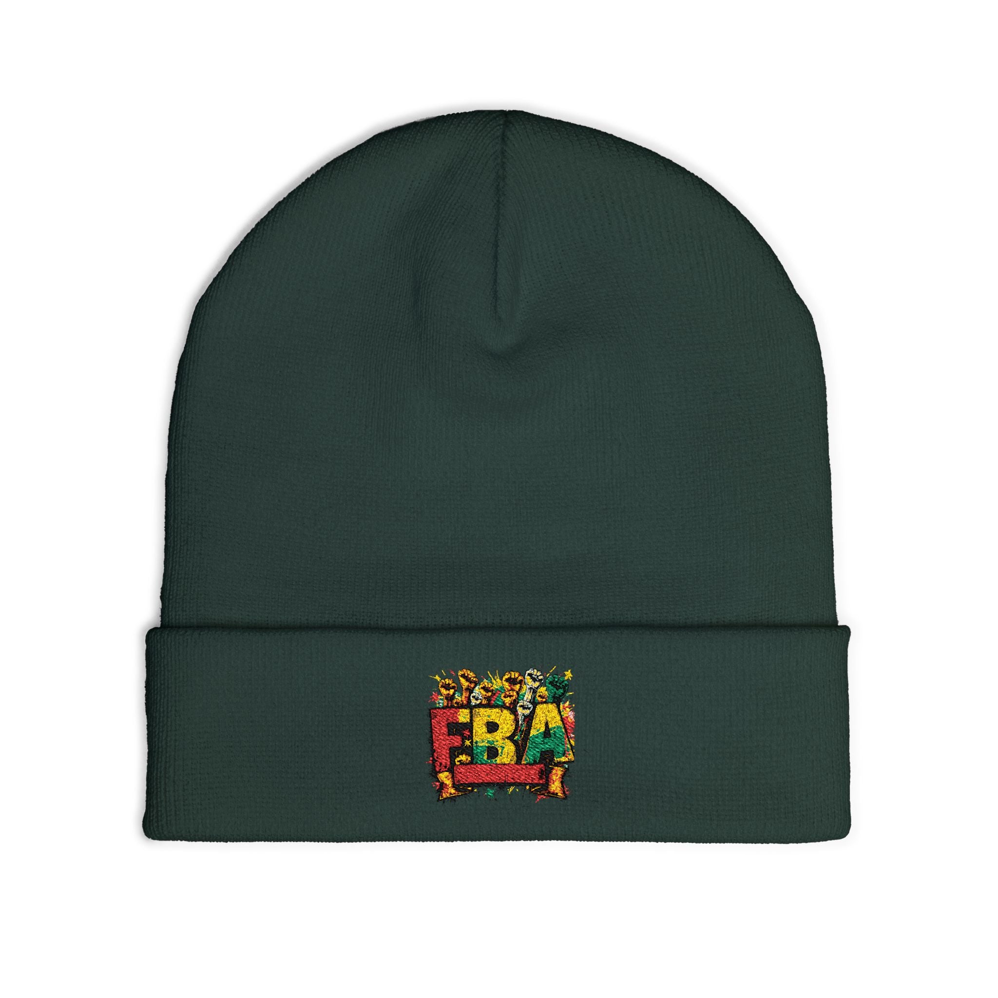FBA- Fall Leaves Knit Beanie — Cozy Seasonal Winter Hat