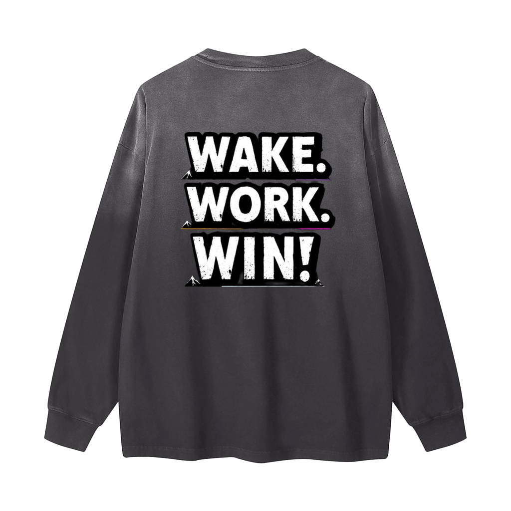 Gradient Washed Long Sleeve T-Shirt