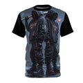 Mindset- Dystopian Streetwear Tee — Twin Hooded Figures All-Over Print