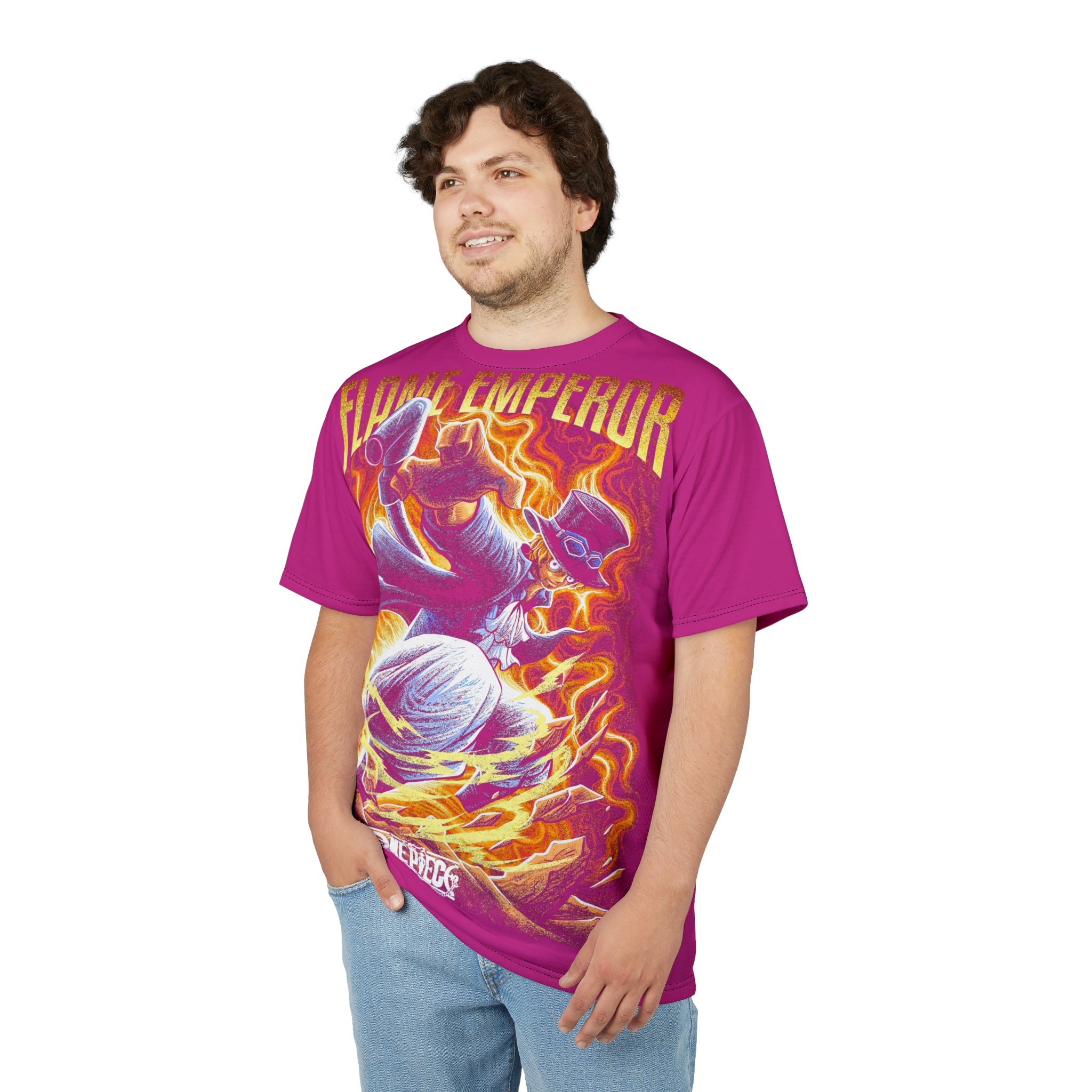 Anime-Flame Graphic Tee — Bold Fiery Anime-Inspired Shirt